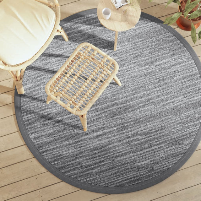 Buitenkleed Ø 160 cm polypropeen grijs - AllerleiShop
