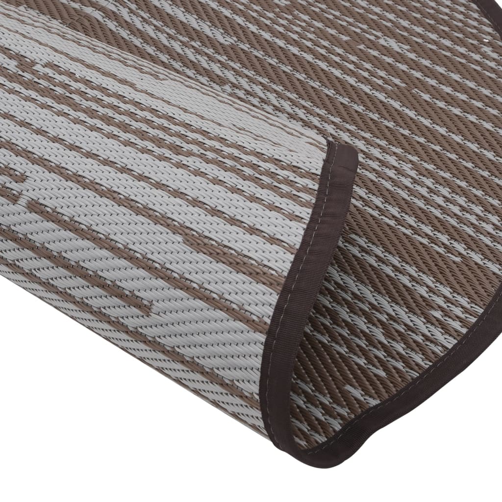 Buitenkleed Ø160 cm polypropeen bruin - AllerleiShop