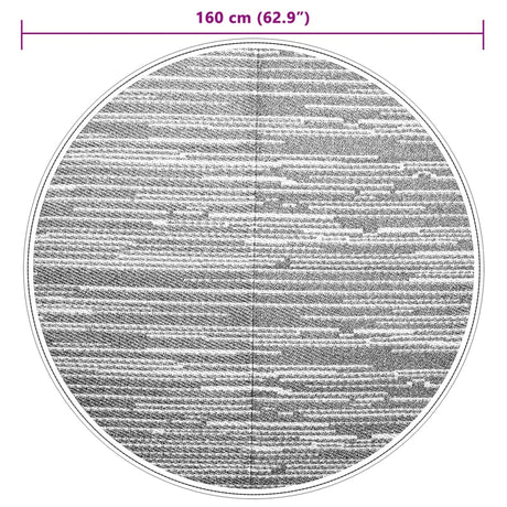Buitenkleed Ø160 cm polypropeen bruin - AllerleiShop