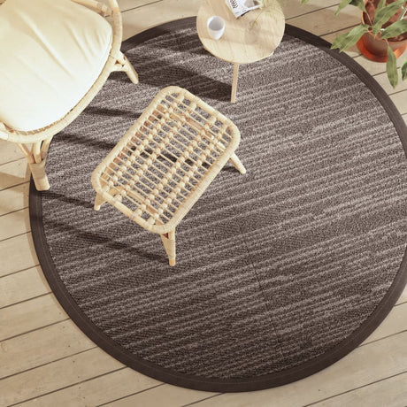 Buitenkleed Ø160 cm polypropeen bruin - AllerleiShop