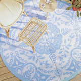 Buitenkleed Ø200 cm polypropeen babyblauw - AllerleiShop