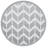 Buitenkleed Ø120 cm polypropeen grijs - AllerleiShop