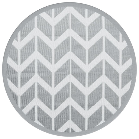 Buitenkleed Ø120 cm polypropeen grijs - AllerleiShop