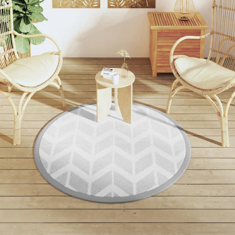 Buitenkleed Ø120 cm polypropeen grijs - AllerleiShop