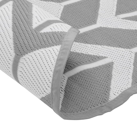 Buitenkleed Ø120 cm polypropeen grijs - AllerleiShop