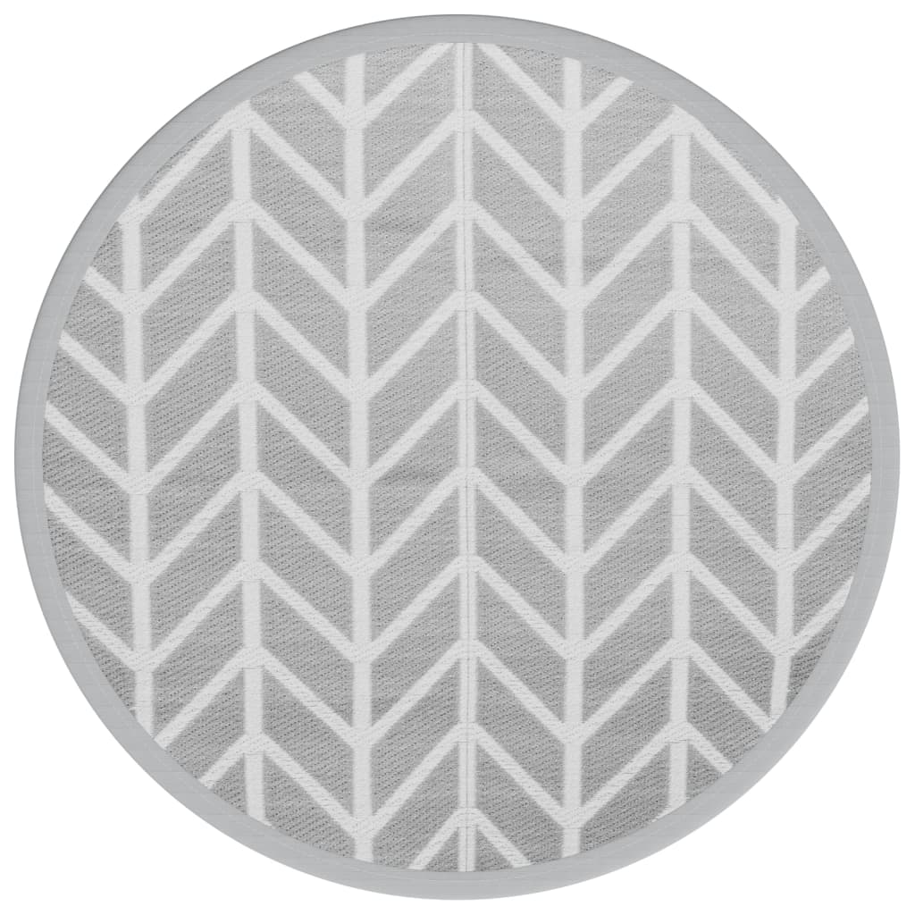 Buitenkleed Ø 200 cm polypropeen grijs - AllerleiShop