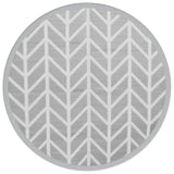 Buitenkleed Ø 200 cm polypropeen grijs - AllerleiShop