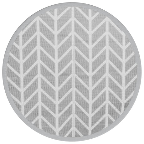 Buitenkleed Ø 200 cm polypropeen grijs - AllerleiShop