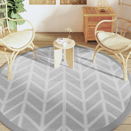 Buitenkleed Ø 200 cm polypropeen grijs - AllerleiShop