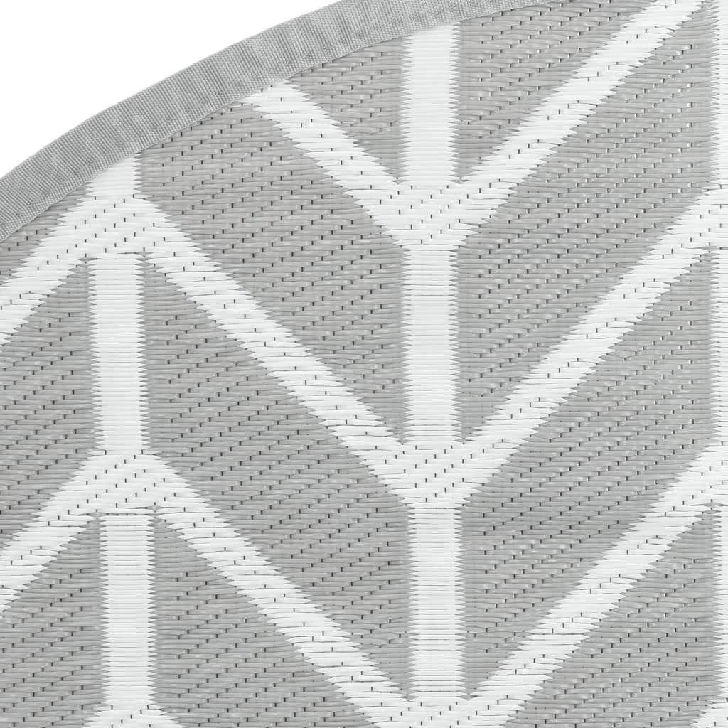 Buitenkleed Ø 200 cm polypropeen grijs - AllerleiShop