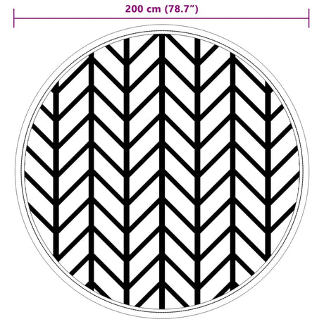 Buitenkleed Ø 200 cm polypropeen grijs - AllerleiShop