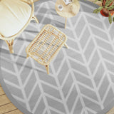 Buitenkleed Ø 200 cm polypropeen grijs - AllerleiShop