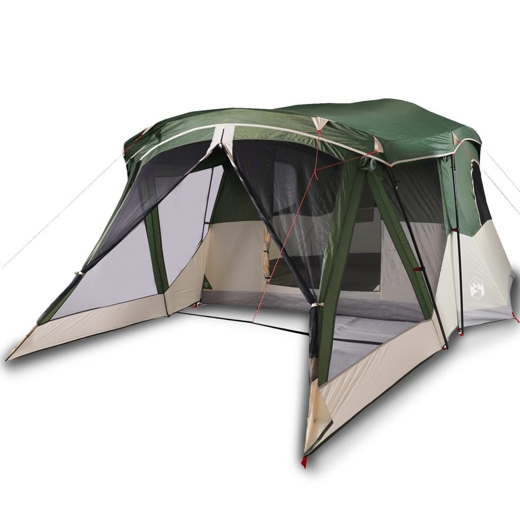 Tent met luifel 4-persoons waterdicht groen