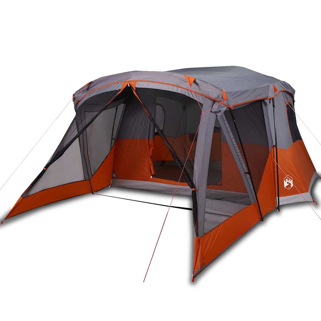 Tent met luifel 4-persoons waterdicht oranje