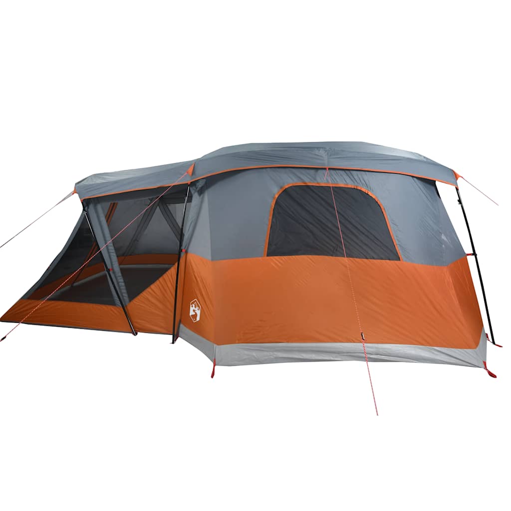 Tent met luifel 4-persoons waterdicht oranje