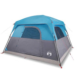 Tent 4-persoons waterdicht blauw