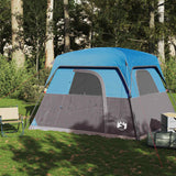 Tent 4-persoons waterdicht blauw