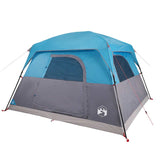 Tent 4-persoons waterdicht blauw