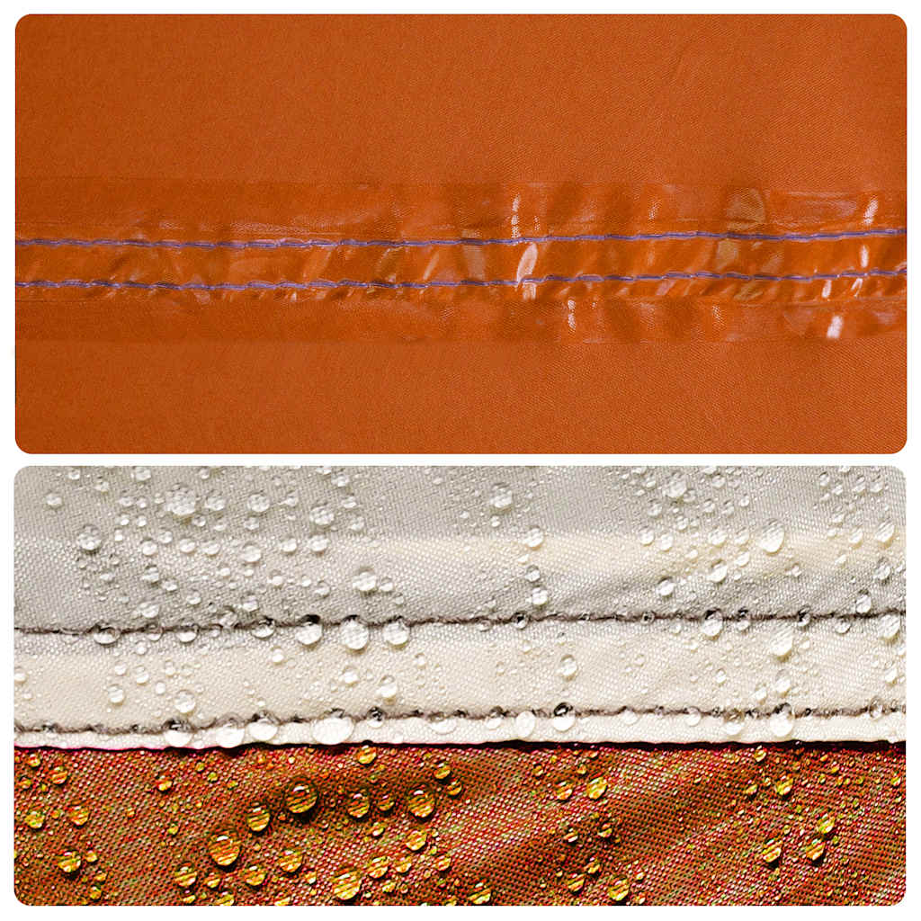 Kampeerluifel waterdicht 430x380x210 cm oranje