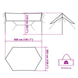 Kampeerluifel waterdicht 460x305x210 cm groen