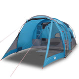 Tunneltent 4-persoons waterdicht blauw