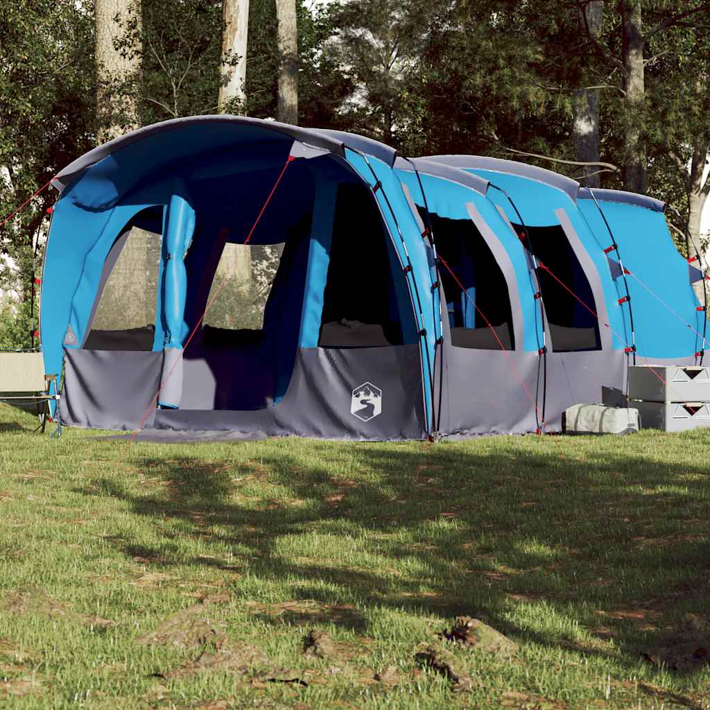 Tunneltent voor gezin 8-persoons waterdicht blauw