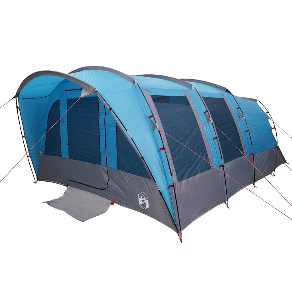 Tunneltent voor gezin 8-persoons waterdicht blauw