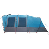 Tunneltent voor gezin 8-persoons waterdicht blauw