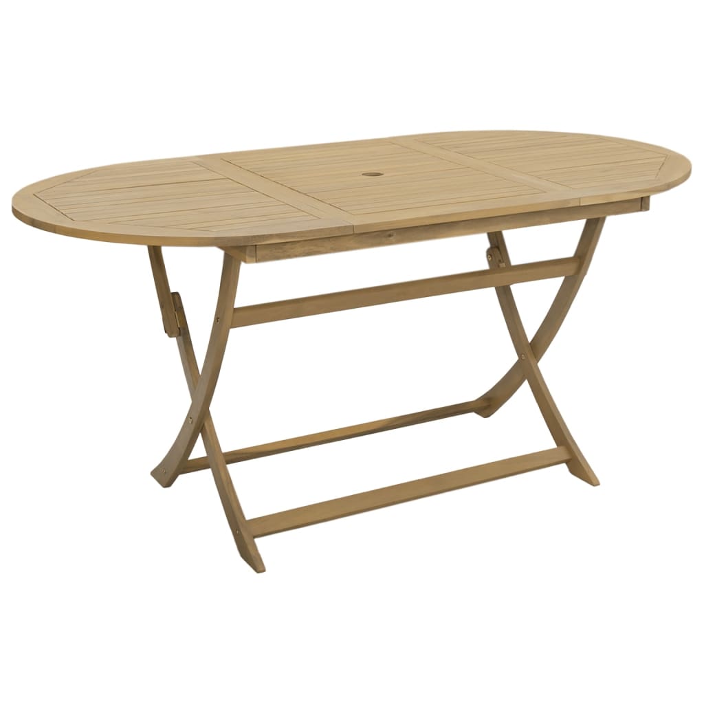 Tuintafel inklapbaar 160x85x75 cm massief acaciahout - AllerleiShop