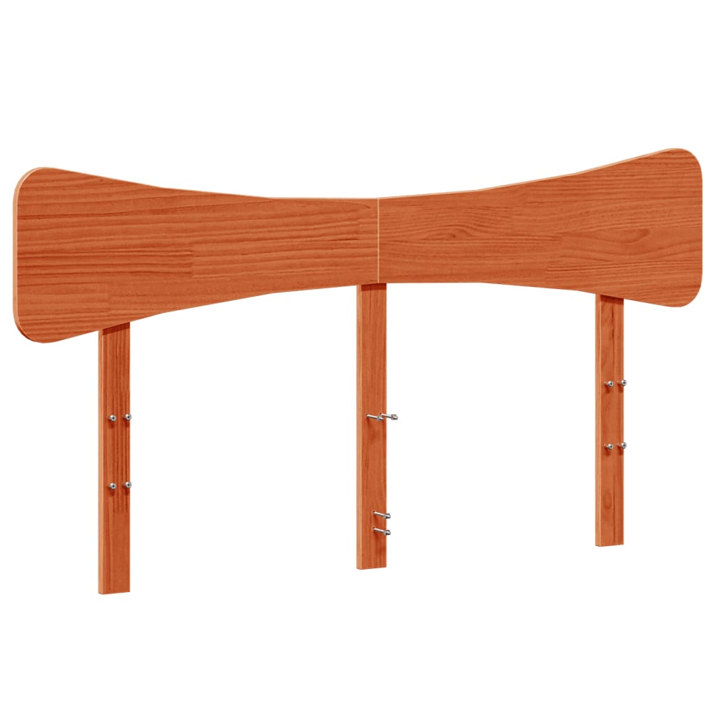Hoofdbord 140 cm massief grenenhout wasbruin