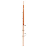 Hoofdbord 140 cm massief grenenhout wasbruin
