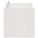 Tuinbank 2-zits 134x60x62 cm massief grenenhout wit