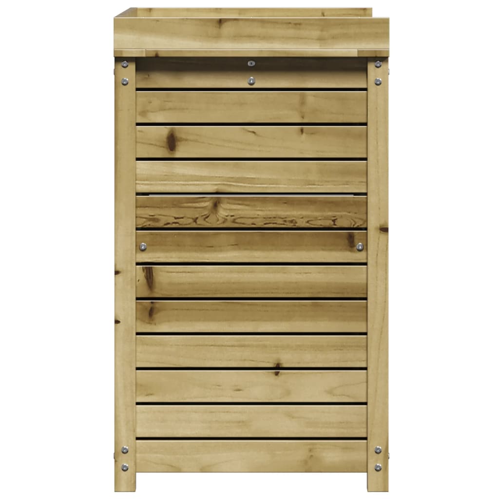 Oppottafel met schappen 82,5x50x86,5 cm geïmpregneerd hout