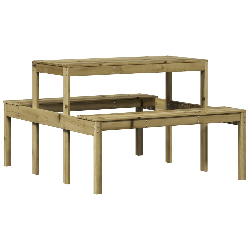 Picknicktafel 110x134x75 cm geïmpregneerd grenenhout - AllerleiShop