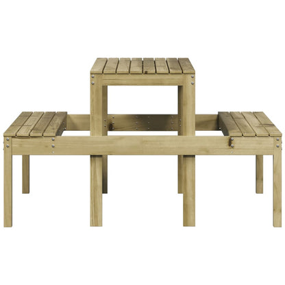 Picknicktafel 110x134x75 cm geïmpregneerd grenenhout - AllerleiShop