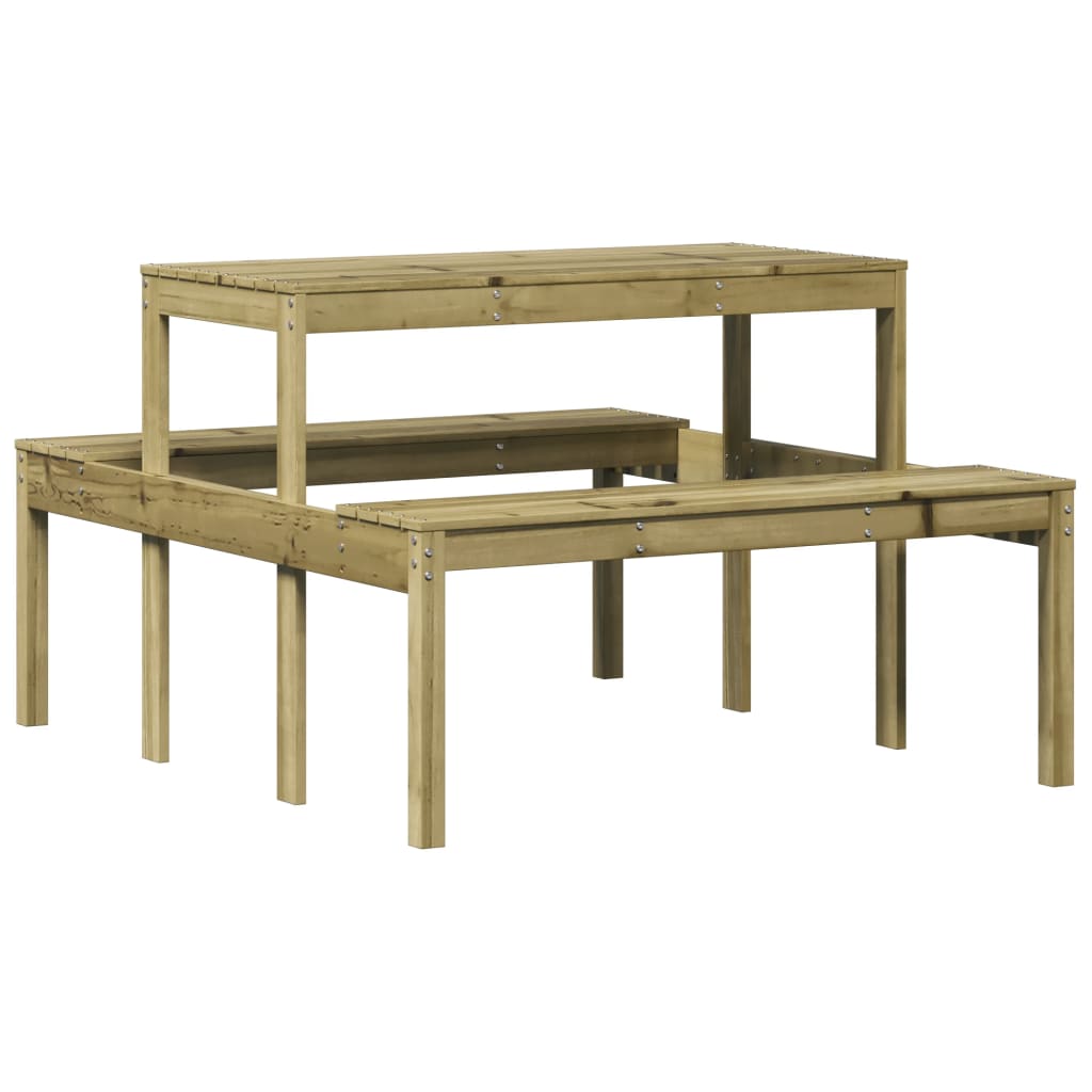 Picknicktafel 110x134x75 cm geïmpregneerd grenenhout - AllerleiShop