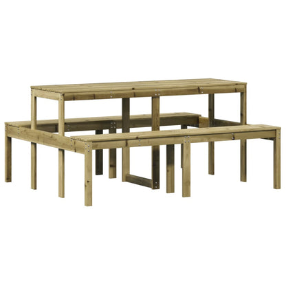 Picknicktafel 160x134x75 cm geïmpregneerd grenenhout - AllerleiShop