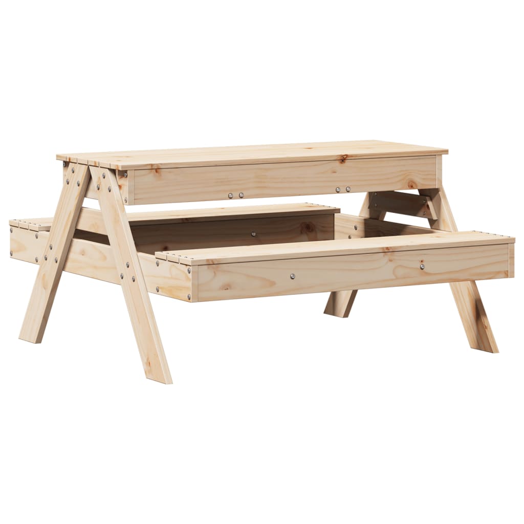 Picknicktafel met zandbak voor kinderen massief grenenhout - AllerleiShop