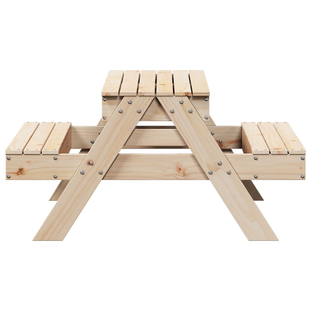 Picknicktafel met zandbak voor kinderen massief grenenhout - AllerleiShop