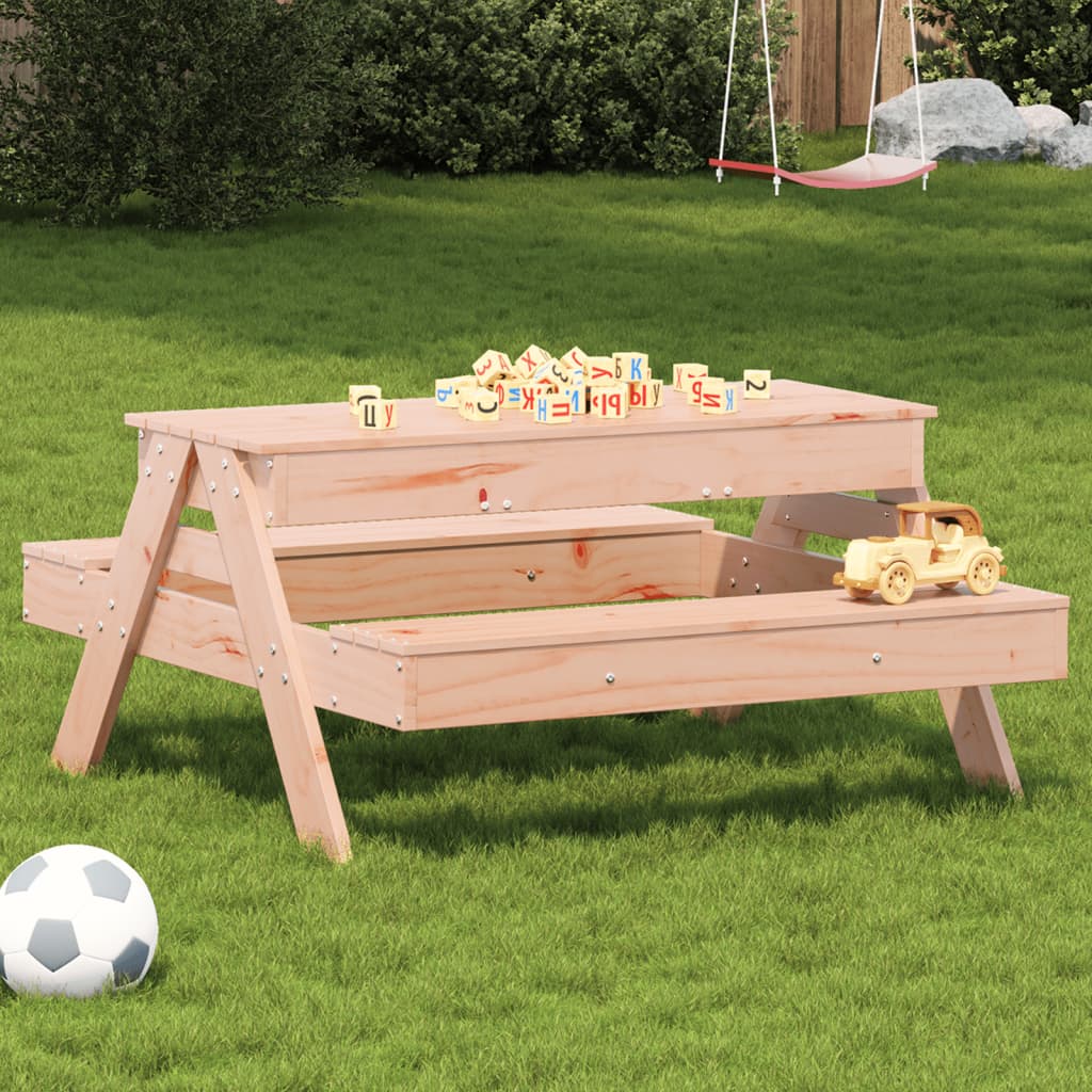 Picknicktafel met zandbak voor kinderen massief douglashout - AllerleiShop