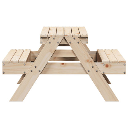 Picknicktafel voor kinderen 88x97x52 cm massief grenenhout - AllerleiShop