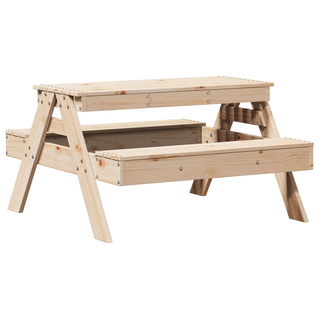 Picknicktafel voor kinderen 88x97x52 cm massief grenenhout - AllerleiShop