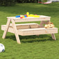 Picknicktafel voor kinderen 88x97x52 cm massief grenenhout - AllerleiShop