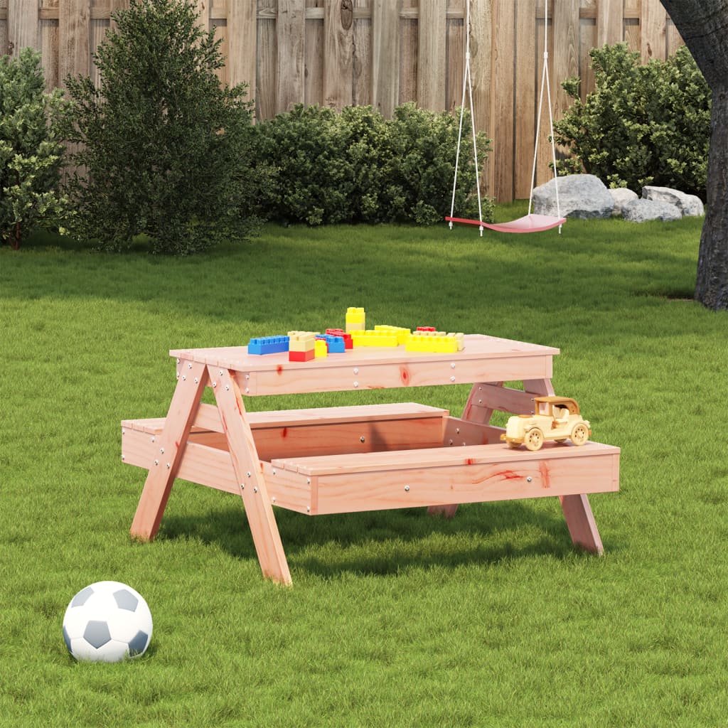 Picknicktafel voor kinderen 88x97x52 cm massief douglashout - AllerleiShop