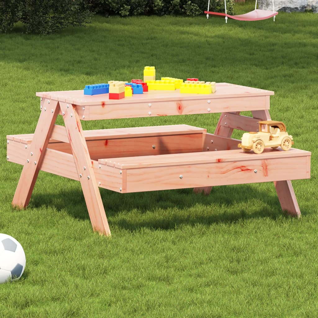 Picknicktafel voor kinderen 88x97x52 cm massief douglashout - AllerleiShop