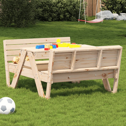 Picknicktafel voor kinderen 88x122x58 cm massief grenenhout - AllerleiShop