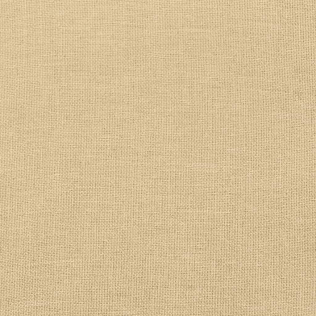 Stoelkussens 2 st hoge rug 120x50x7 cm stof gemêleerd beige - AllerleiShop