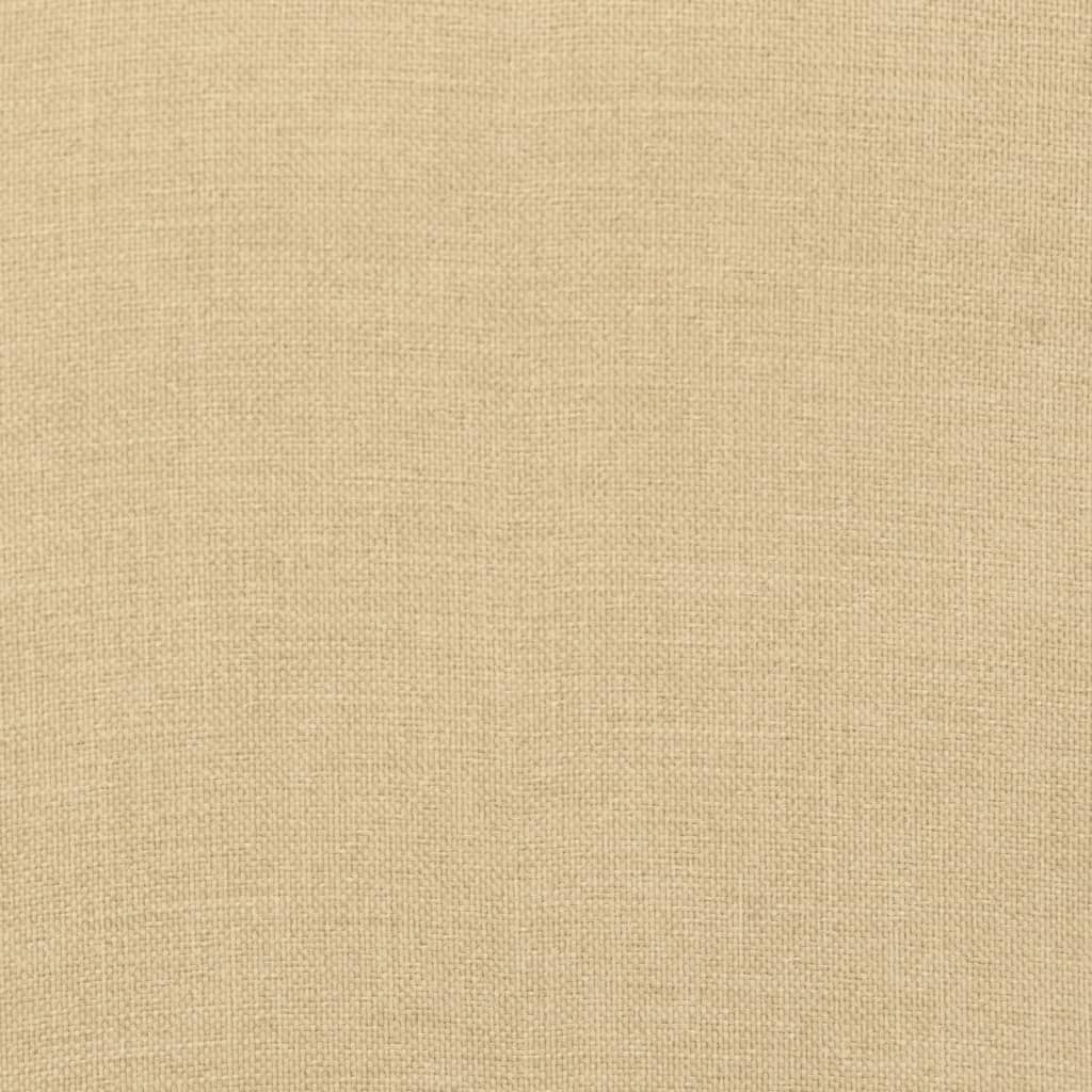 Stoelkussens 4 st hoge rug 120x50x7 cm stof gemêleerd beige - AllerleiShop