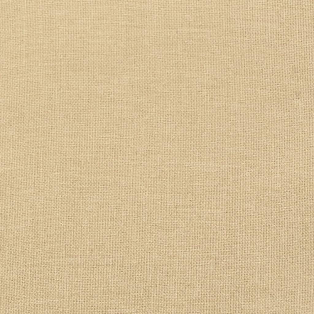 Stoelkussens 6 st hoge rug 120x50x7 cm stof gemêleerd beige - AllerleiShop