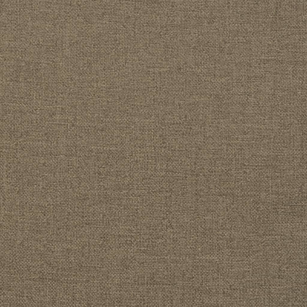 Stoelkussens 2 st hoge rug 120x50x7 cm stof gemêleerd taupe - AllerleiShop